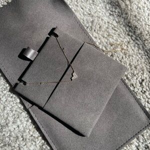 Kendra Scott Heart 14k Yellow Gold Pendant Necklace in White Diamonds